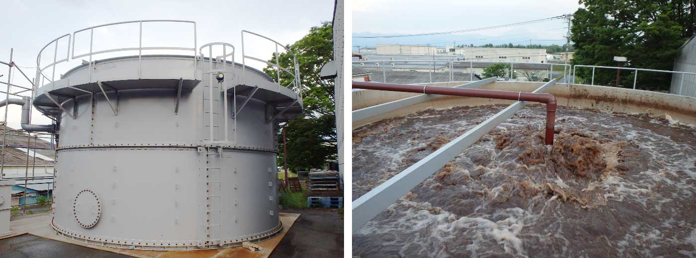 鋼板製ばっ気槽